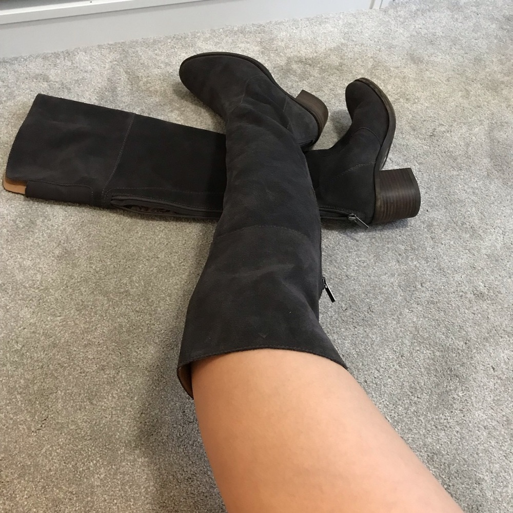 Lucky brand suede over-knee-boots